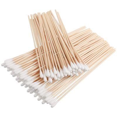 Wholesale 100PCS/Pack Bamboo Cotton Buds Cotton Swabs Medical Ear Cleaning Wood Sticks