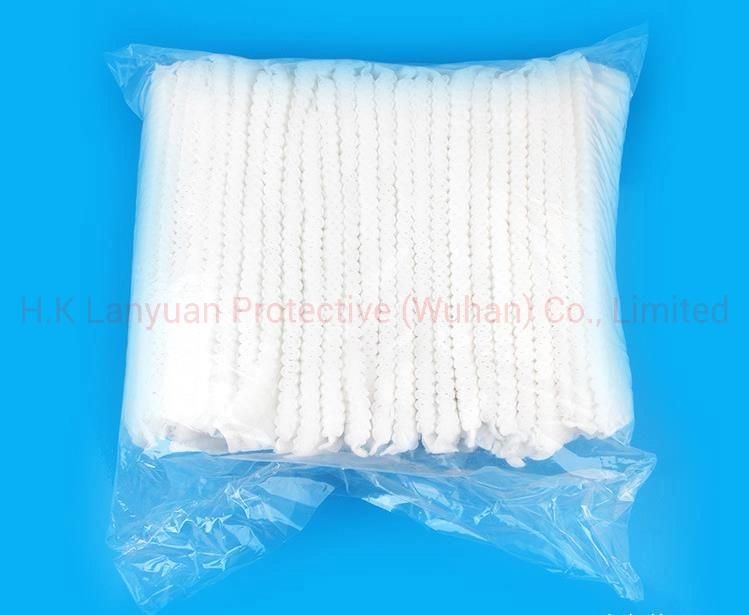 Disposable Sugical Medical Non-Woven Mob Clip Pleated Cap Double Elastic