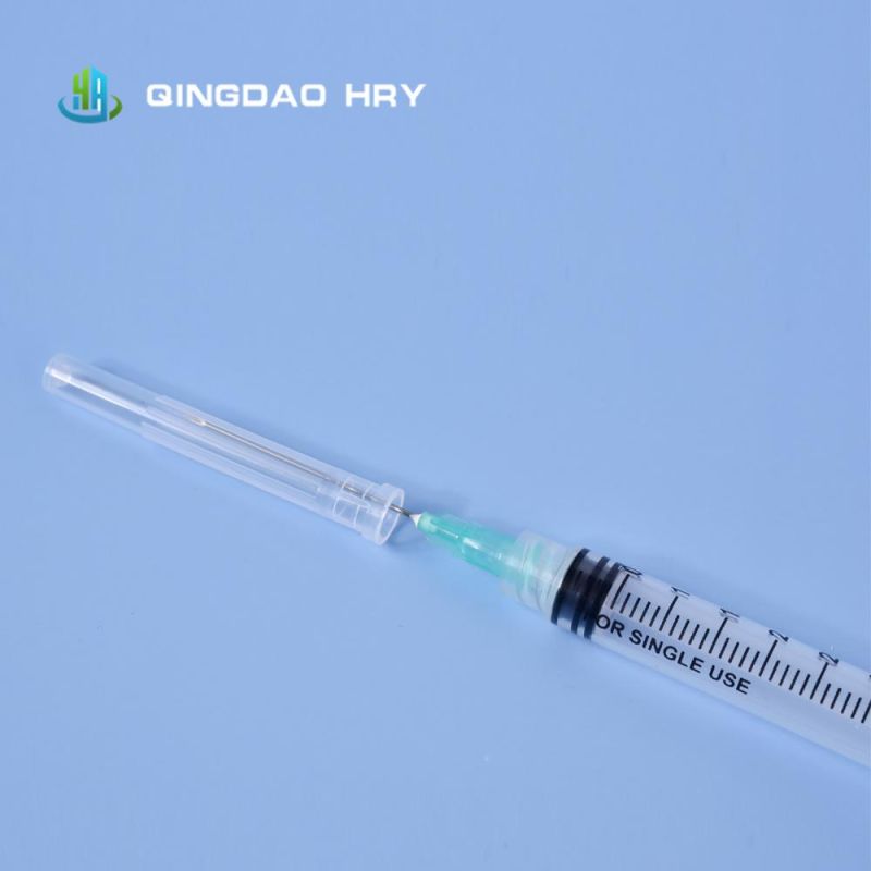 3ml Luer Lock Injection Syringe with Needle for Injection in Stock FDA CE ISO &510K