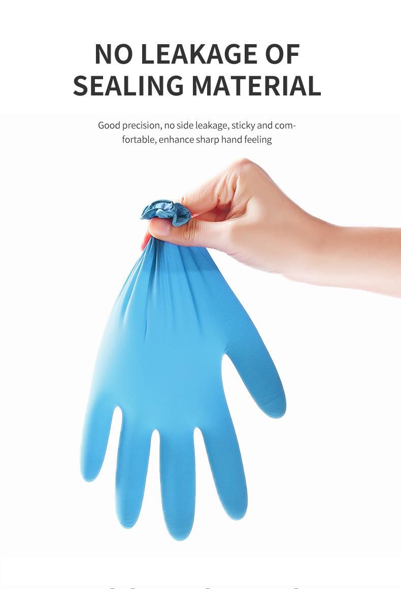 Disposable Medical Surgical Blue Nitrile Latex Free Powder Free Examination Gloves Medical Gloves Boxes Nitrile Gloves