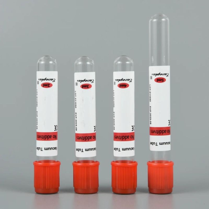 Siny China Wholesale Red Top No Addition Blood Collection Tube 2-10ml with CE