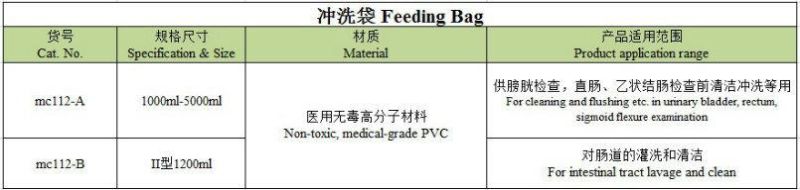 Medical Apparatus Feeding Bag
