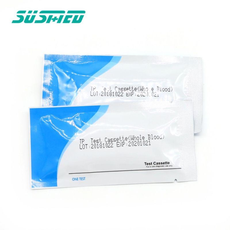 One Step Blood Malaria Antigen PF PV Pan Cassette Malaria Test Kit