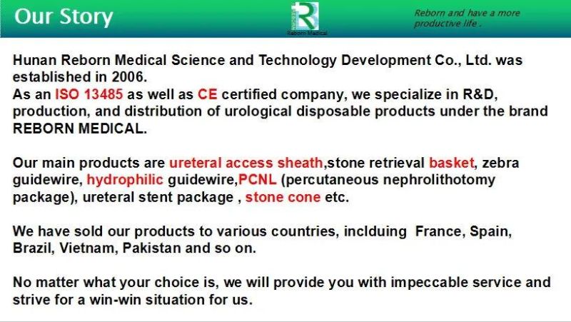 Ce Dilatation Ureter Dilator Ureteral Dilator for Urology with ISO13485