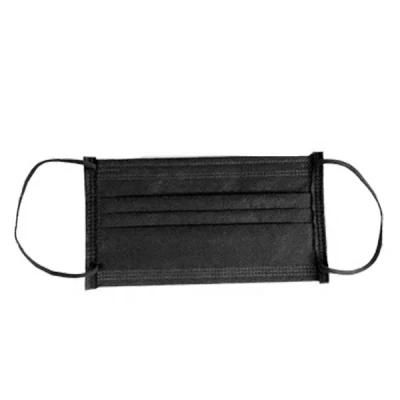All Black Surgical Face Masks of 50 Pack Disposable Mask-Black