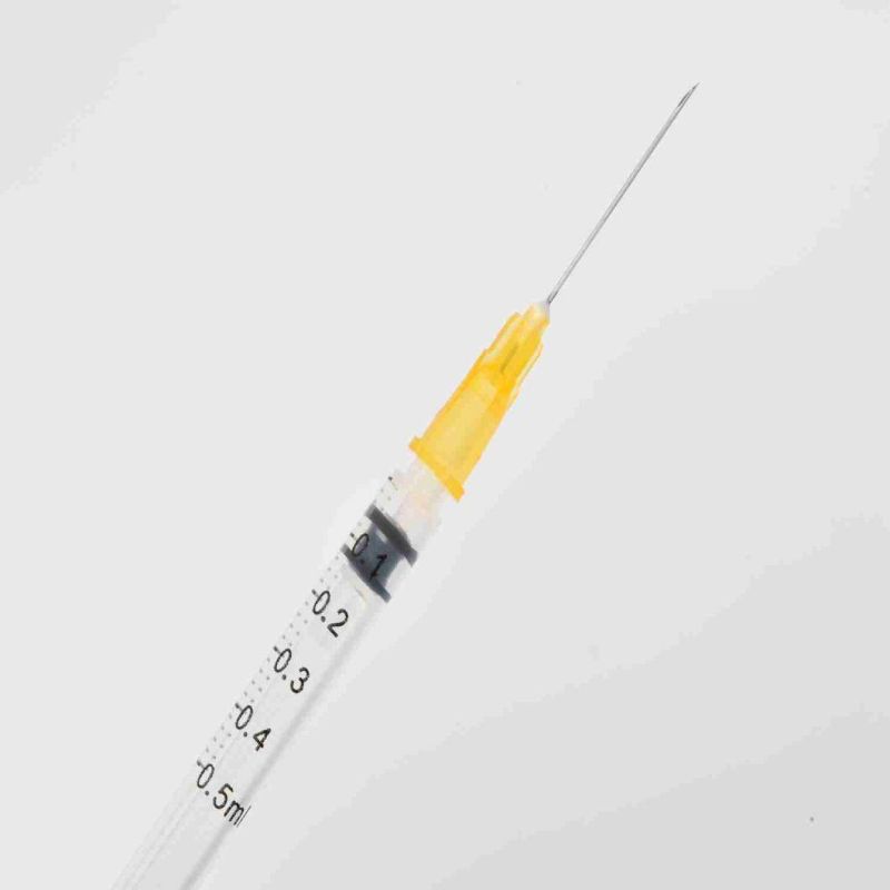 China Factory of 0.3ml -10ml Three Parts Self-Destroy Luer Lock Syringe for Vaccine FDA CE 510K &ISO