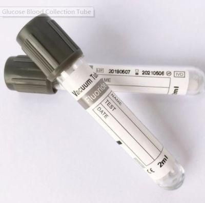 Vacuum Blood Collection Tube Glucose Tube with CE &amp; ISO 13485