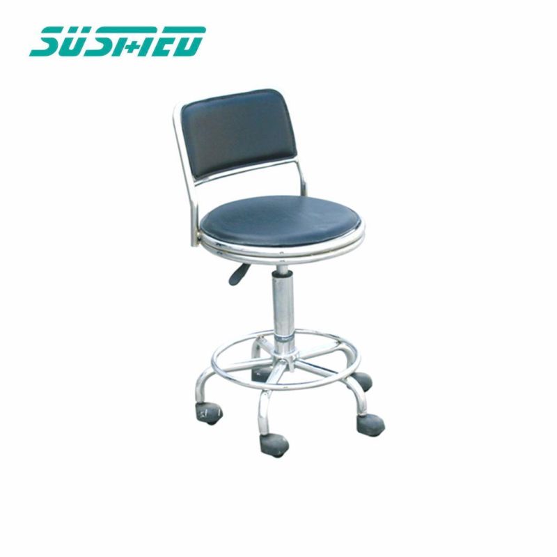 Height Ajustable Nurse Chair Type Doctor Stool with Wheels