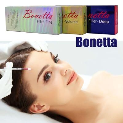 Genuine 2 Syringes Cosmetics Korea Brand Beauty Equipment Hyaluronic Acid Bonetta Skin Care Dermal Filler with Best Price