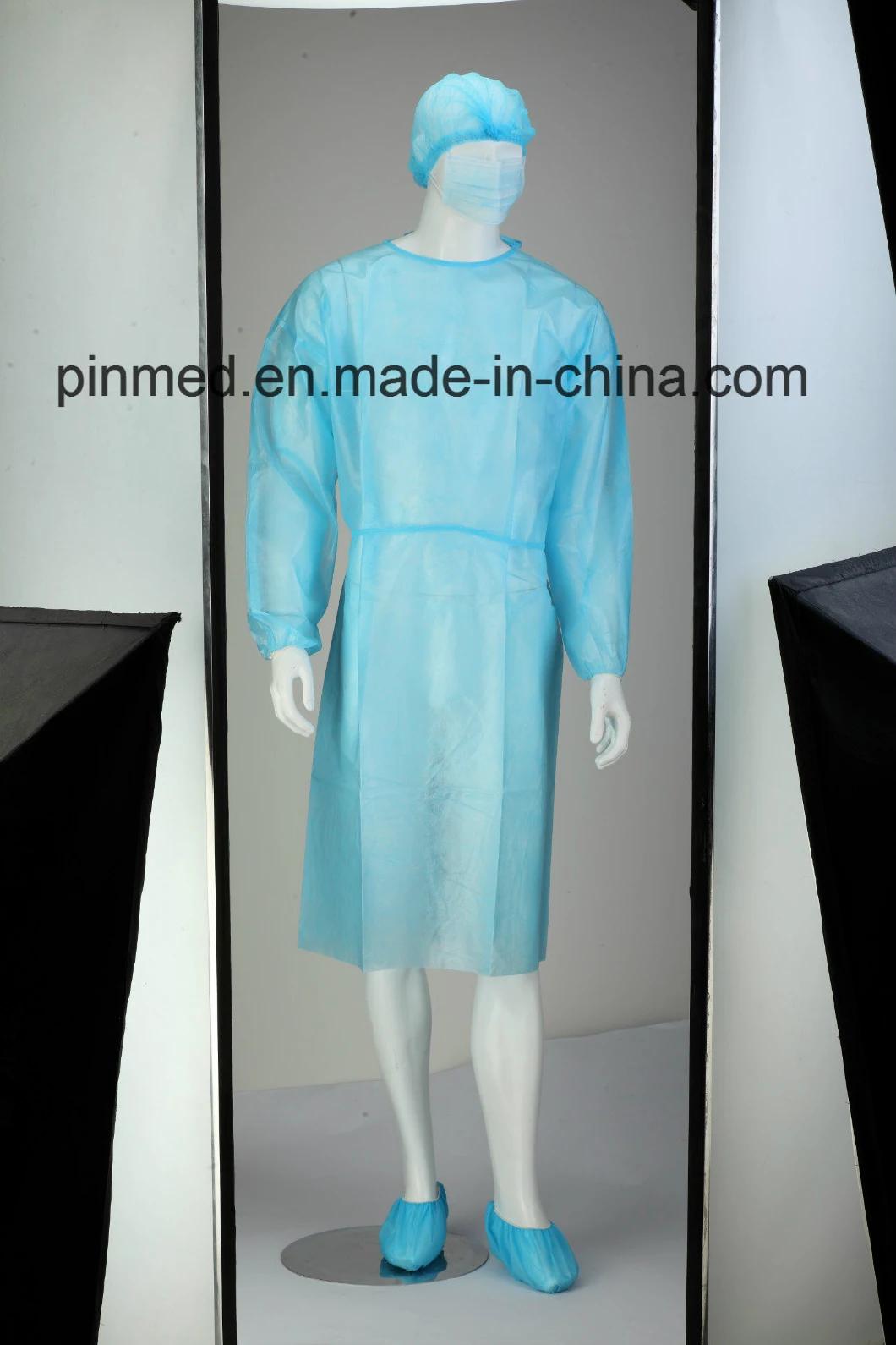 Pinmed Disposable PP+PE Isolation Gown
