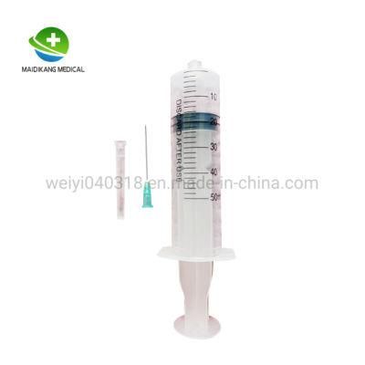 Professional Manufacture of 50-60ml Disposable Medical Syringe Feeding Syringe or Irrigation Syringe with or Without Needle