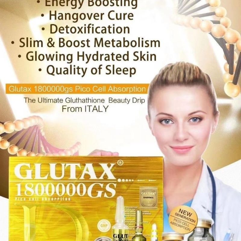 Glutax 70000GM 1800000GS Ultra Protection IV Glutathione DNA Injection for Skin Lightening Weighting Products Melsmon Laennec