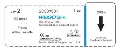 High Silk Precut Surgical Sutures