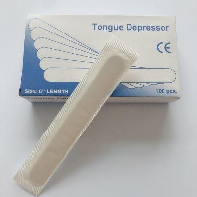 Hot Sale Stocked Sterile Disposable Wooden Tongue Depressor