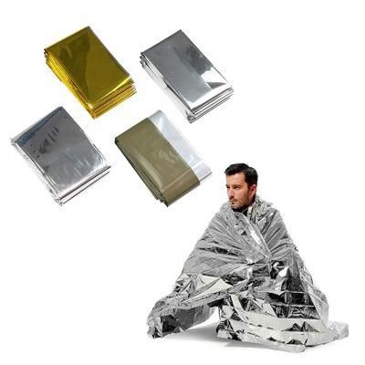 Customized Office Emergency Balnekt Foil First Aid Survival Blanket with ISO13485 Against Cold