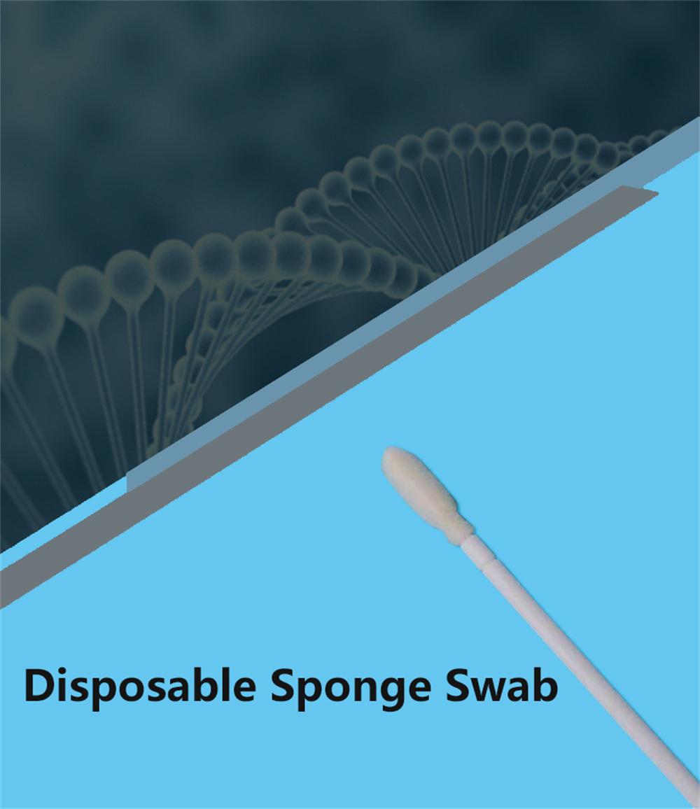 10cm Disposable Medical Sampling Saliva Snot Secretion Specimens Oral Sponge Foam Swab