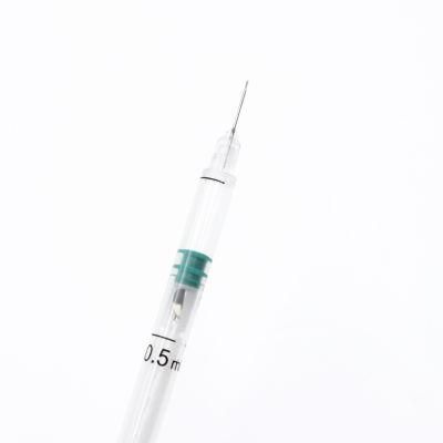 Custom Disposable Medical Sterile Auto-Destruct Safety Syringe
