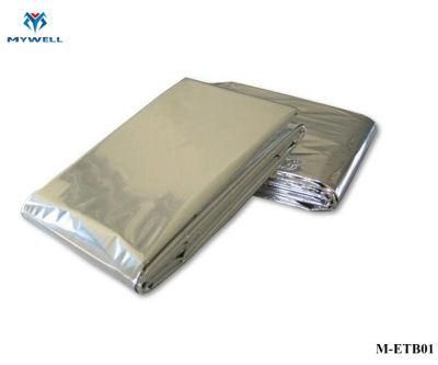 M-Etb01 Hot Sale Emergency Thermal Foil Rescue Blanket with Gold