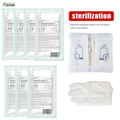 Medical Gloves Disposable Sterilized Powder Free Latex Surgical Gloves