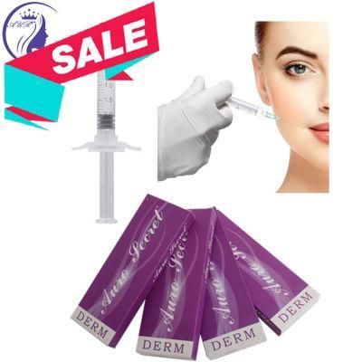 Korean Lip Gloss Ha Injectable Cross Linked Hyaluronic Acid Filler Syringe Needle