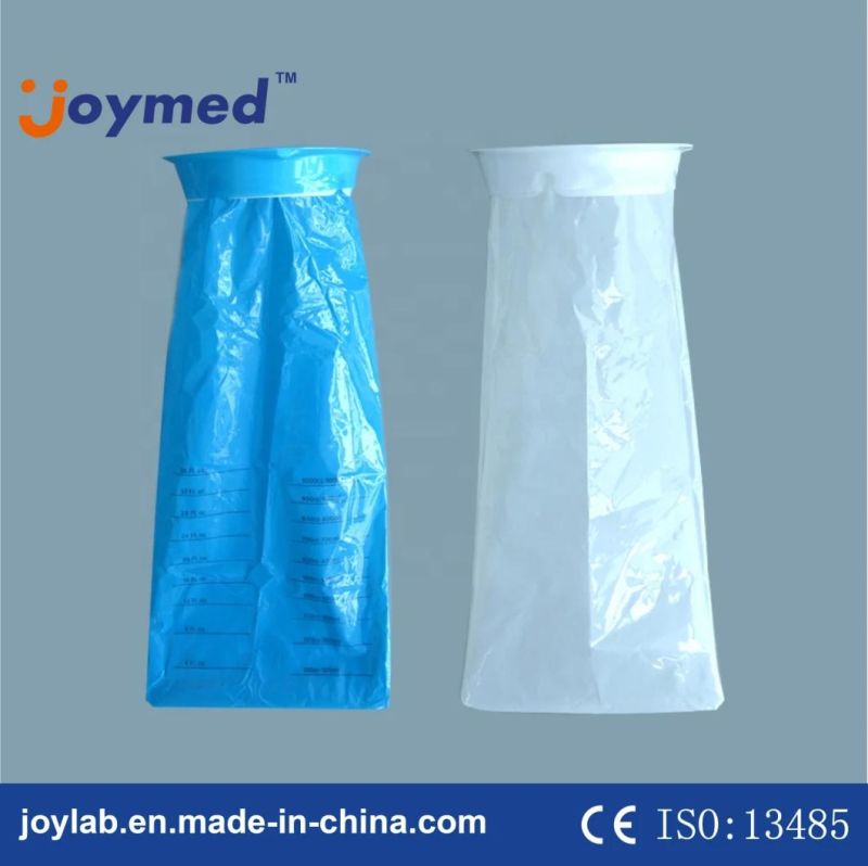 Custom Printed PE Blue Vomit Bags Disposable Emesis Bags for Hospital Airplane Travel Sickness