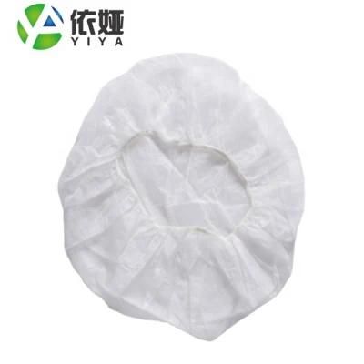 Disposable Medical Non Woven Bouffant Head Cover Hair Net Surgical Doctor Nurse Hat Round Cap