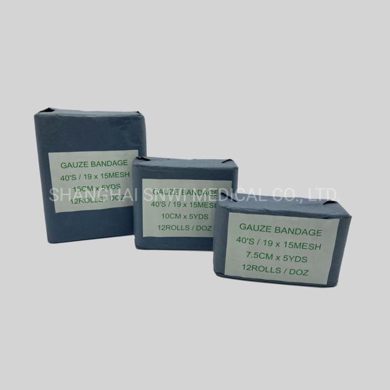 Disposable Factory Surgical High Quality Soft Gauze Roll Bandage