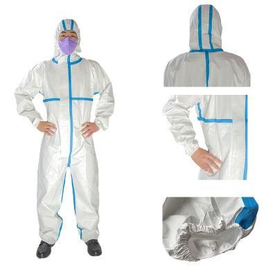 Manufacturer One-Piece Isolation Suit Disposable Safety Protective Clothing