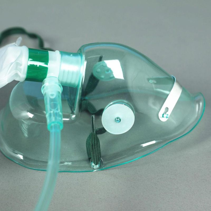 Medical PVC Disposable Oxygen Face Mask CE Listed ISO Plant