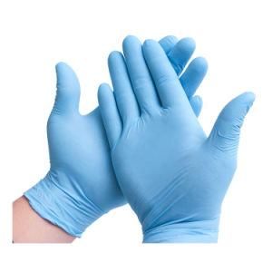 FDA Ce Blue Examination Powder Free Disposable Nitrile Gloves Washing