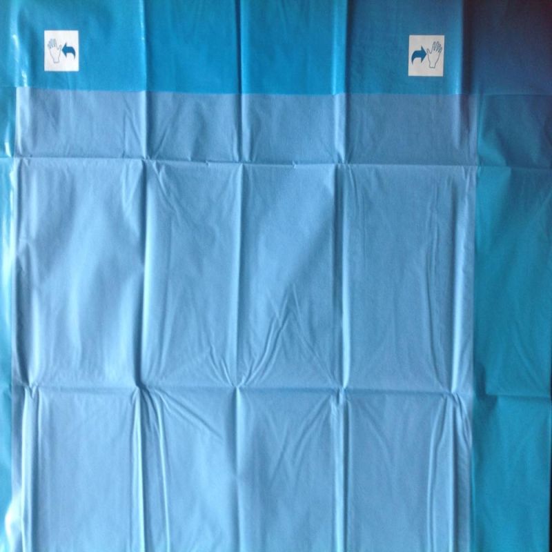 Mayo Cover of Blue/Green PE Cast Film 80*145cm/ Disposable Sterile Surgical Drape