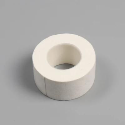 Medical Disposable 2.5cm X 5 M White Color Cotton Fabric First Aid Tape
