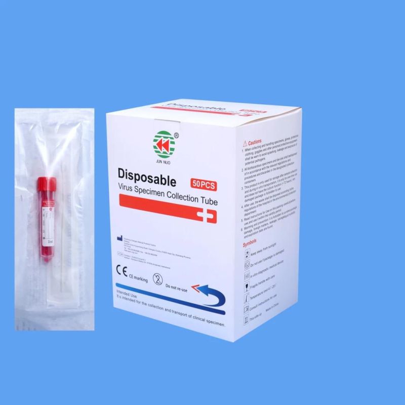 Virus Specimen Sampling Test Swab Tube Collection Universal Viral Transport Media Virus Specimen Collection Tube