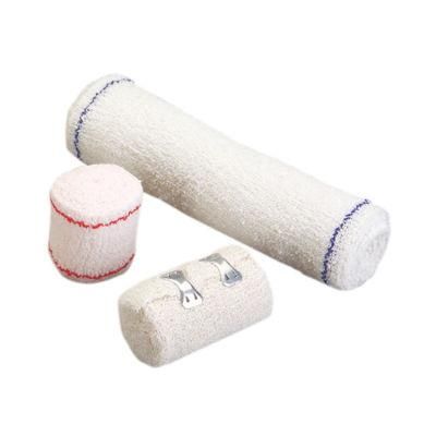 75G/M2 Natural White 5cm X 4.5m Stretched Length Non Sterile Medical Dressing Cotton Elastic Crepe Bandage