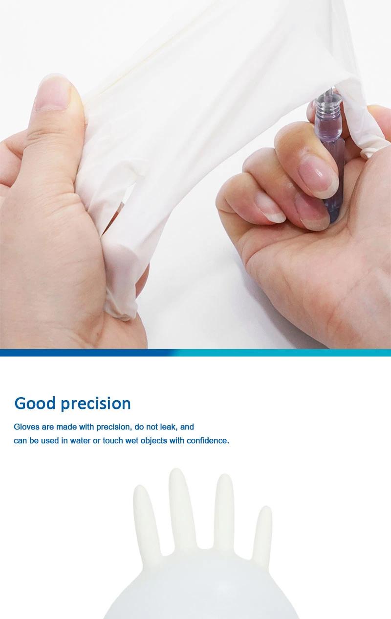 Rubber Grade Disposable Examination Latex Gloves