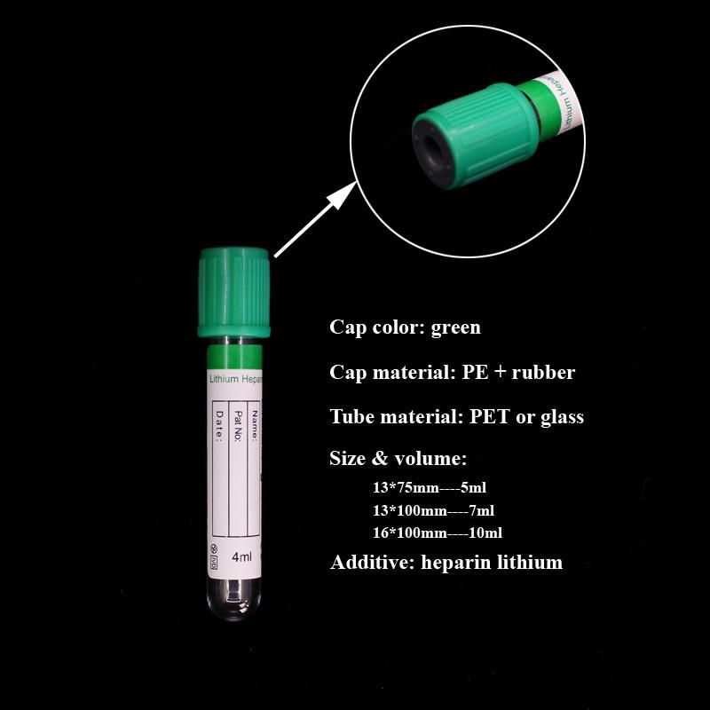 Lithium Heparin Vacuum Vacuum Blood Collection Tube