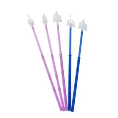 Total 200mm Blue Brush Bar Disposable Cervical Brush for Medical Clinical