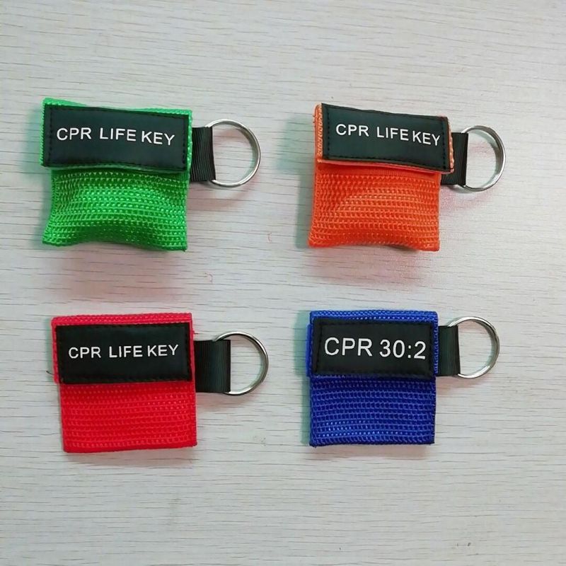 Keychain CPR Face Shield First Aid Training Resuscitation Products Medical Supplies