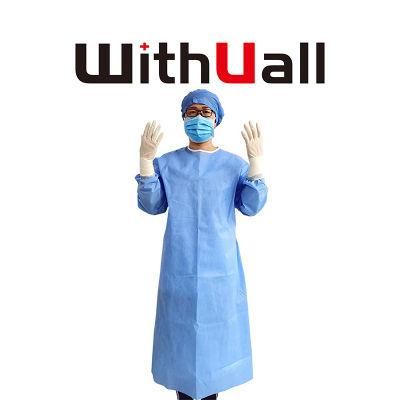 Factory Price Non-Woven CE ISO Waterproof SMS Isolation Gown