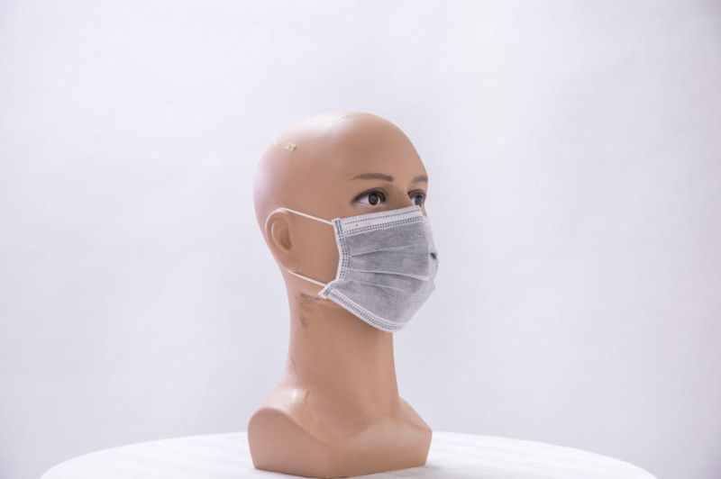 Nonwoven Facial Earloop Three Layers Protective Active Carbon Paper Al Respirator 3 Ply Disposable Face Mask Manufacturer