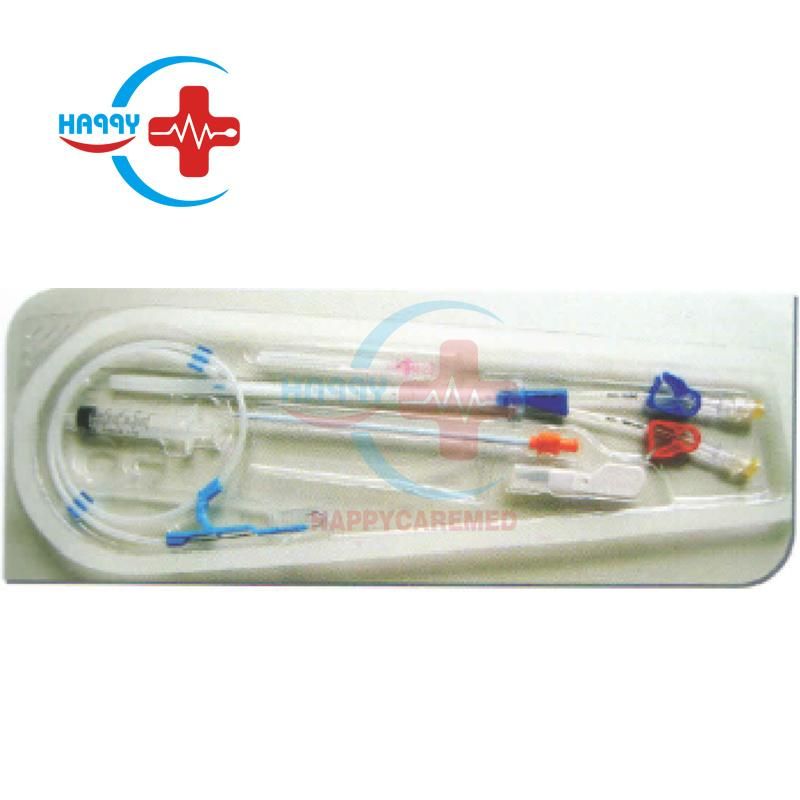 Hc-U009 High Quality Disposable Medical Long Term/Single/Double/Triple Lumen Hemodialysis Dialysis Catheter