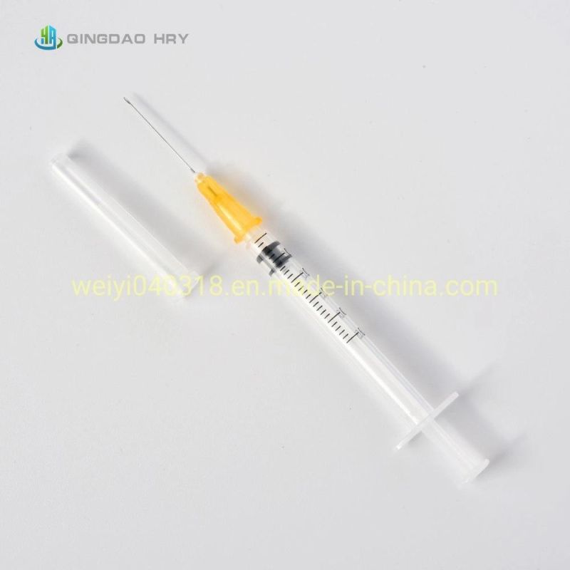 Factory Wholesale Disposable 0.5-20ml Medical Injection Luer Lock Slip Auto-Disable Syringes with CE&ISO&FDA