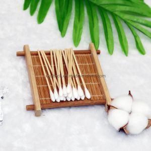 Eco-Friendly Sterilized Medical Cotton Applicator with Wooden Handles Q-Tips Cotton Swabs 3inch for First Aid Kits