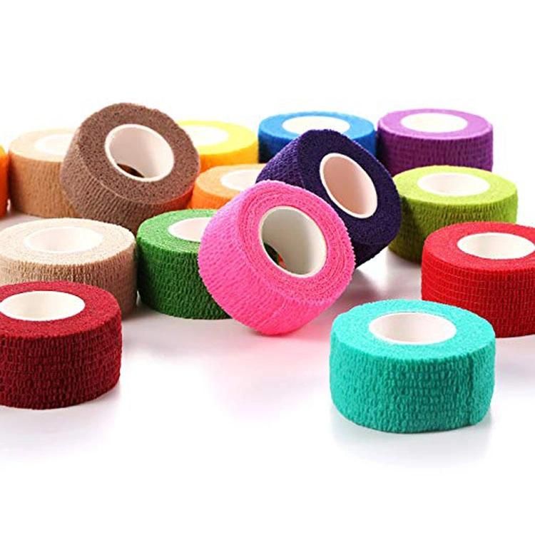 Disposable Latex Free Cotton Nonwoven Elastic Self Adhesive Cohesive Bandage