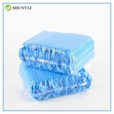 Yellow Pink Green Blue White Color Disposable Head Cover Round Non Woven Double Single Elastic Boffant Nurse Cap