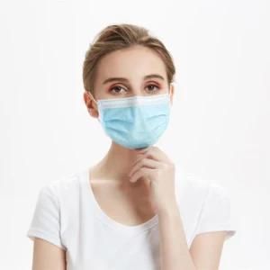 Factory Direct Sale Non-Woven Elastic Earloop Pleated 3 Ply Surgical Disposable Face Mask