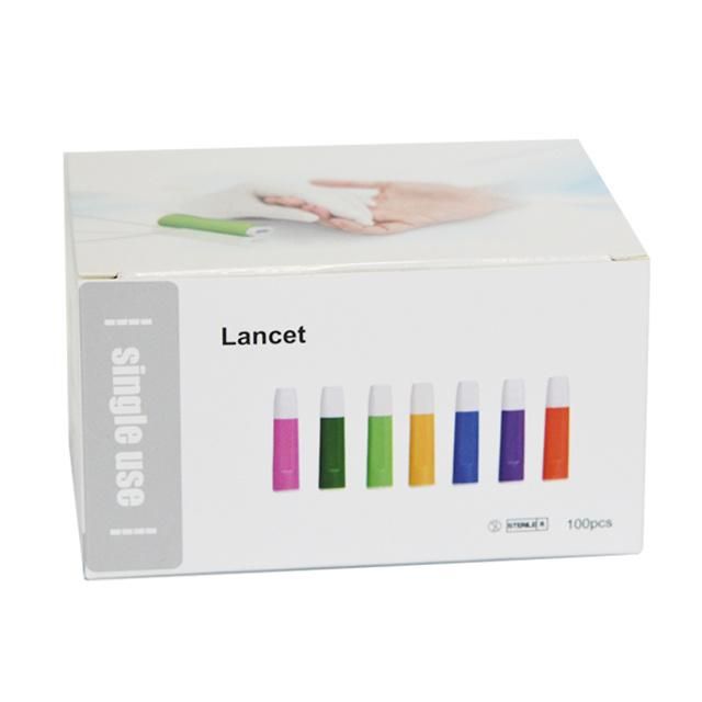 Medical Disposable Sterile Blood Safety Lancet Pressure Activated