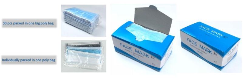 Factory Direct Sales 3ply Face Mask Disposable Mascarillas Negras