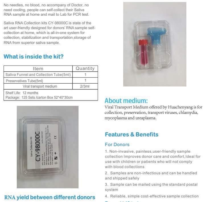 New Design Antigen Home Saliva Collector Test Kit Wholesale