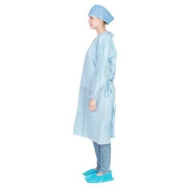 Colored Protective Clothing PP Non Woven Disposable Isolation Gown